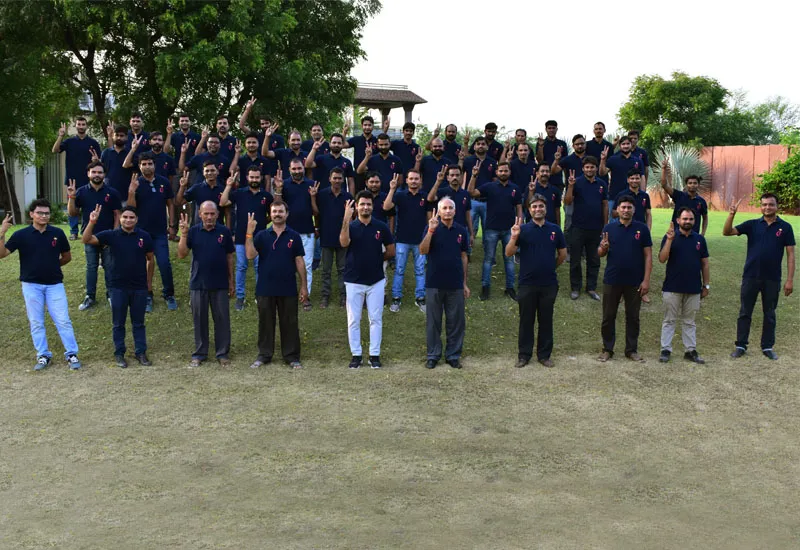 The JC Antiques & Crafts team at our Jaipur factory