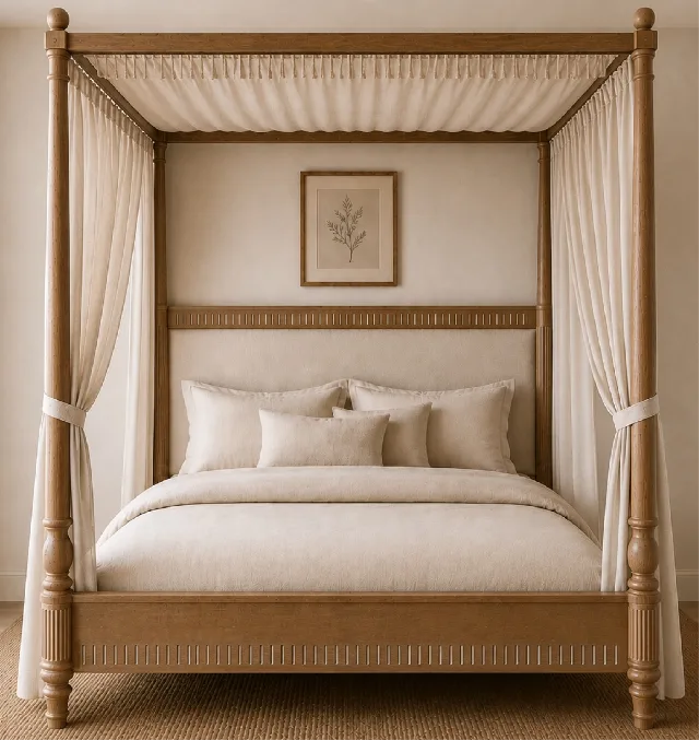 ANTIQUE WHITE POSTER  Bed