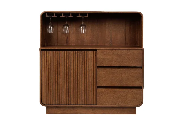 Bar cabinet with 3 Drawers & 1 Door