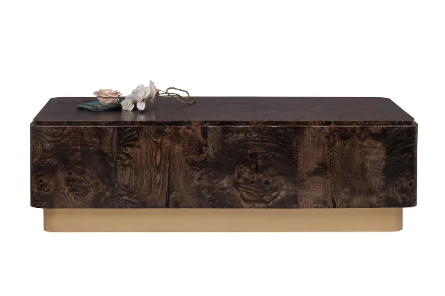 BROWN VENEER Coffee table